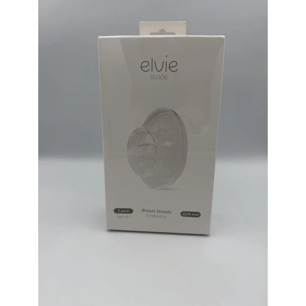 Elvie Stride 24mm Breast Shields 2 Pack Replacement Flanges BPA Free New (1 Box)